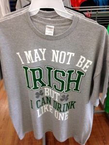 Walmart's defaming "I may not be Irish, but I can Drink Like One Shirt"